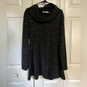 Black cowl neck tunic/dress